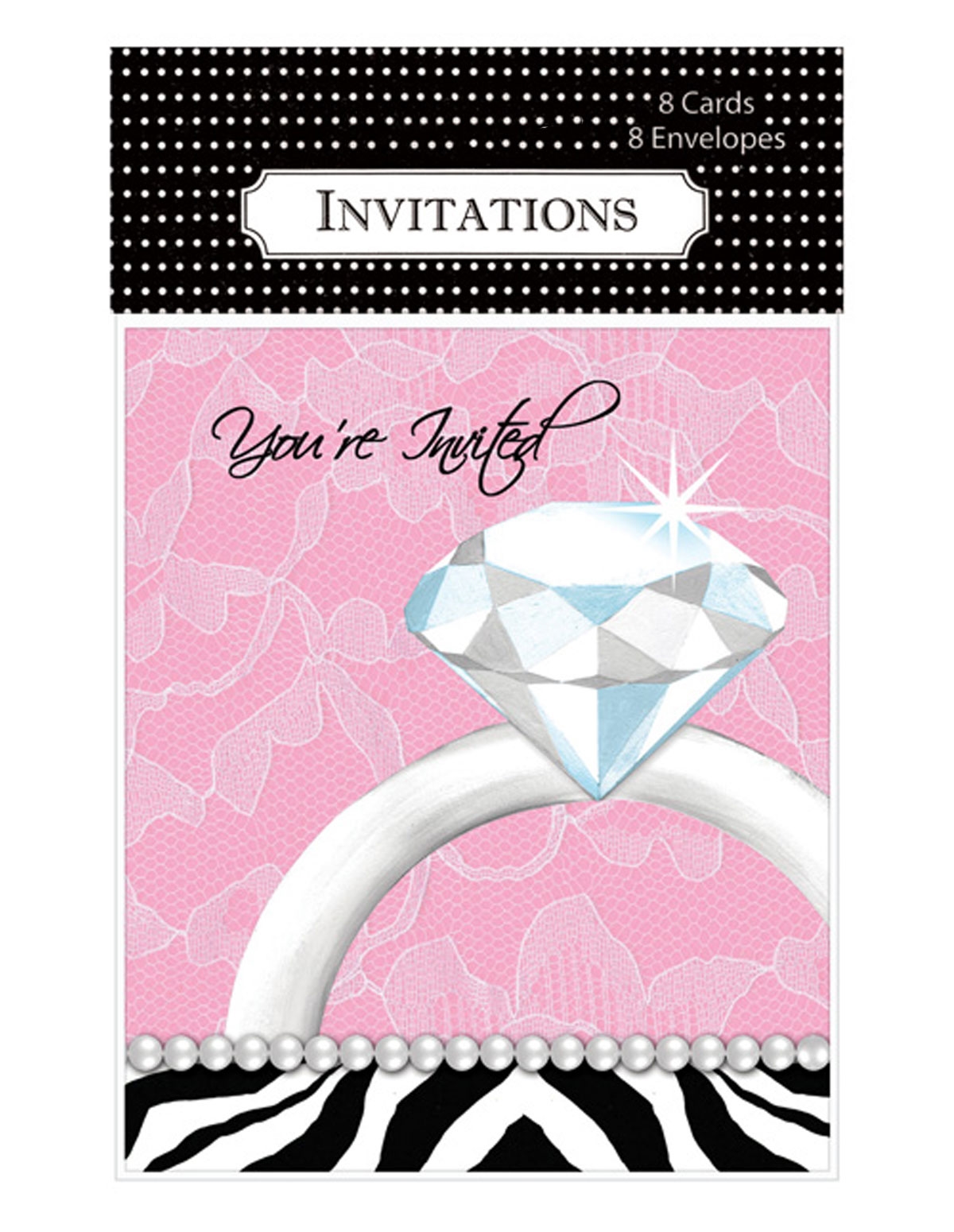 alternate image for Diamond Bachelorette Party Invitations