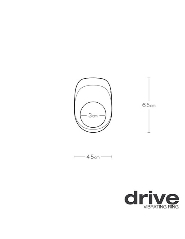 Drive Vibrating Couples Ring - Midnight ALT2 view Color: BL