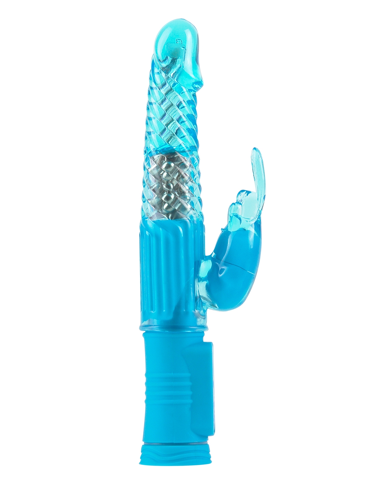 alternate image for Jelly Gems Rabbit Vibrator Blue