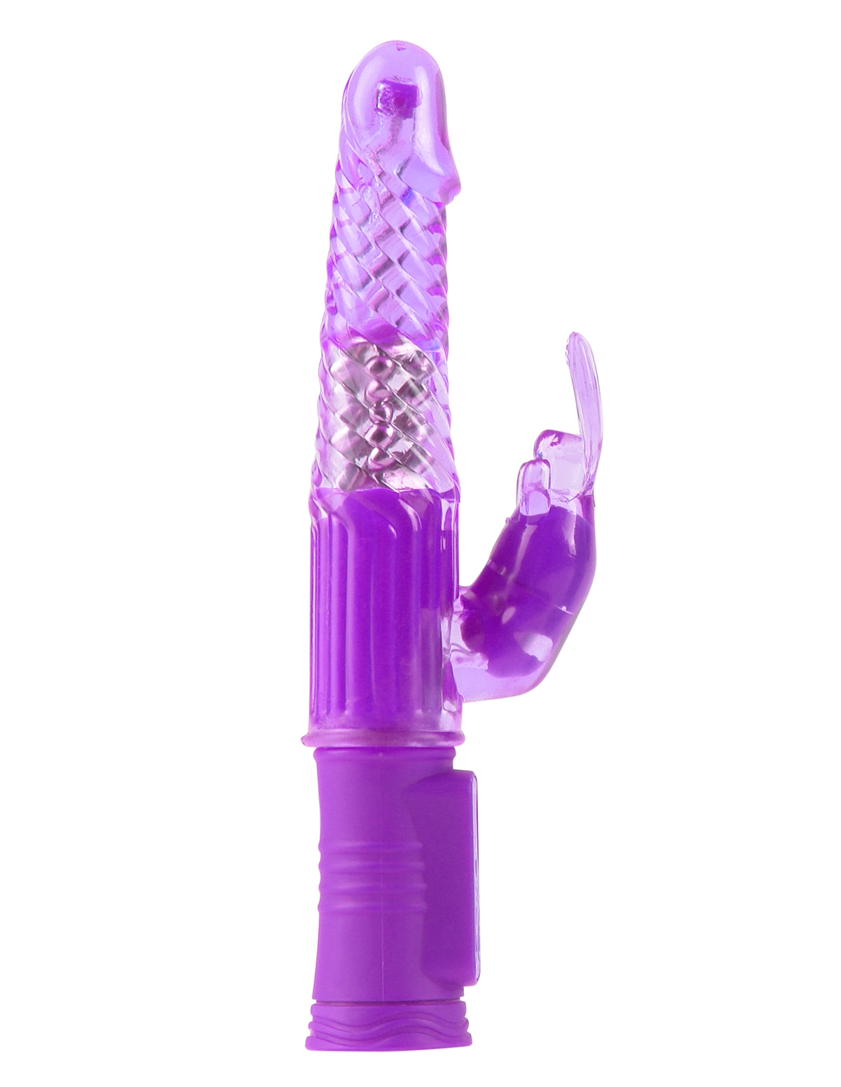 alternate image for Jelly Gems Rabbit Vibrator Purple