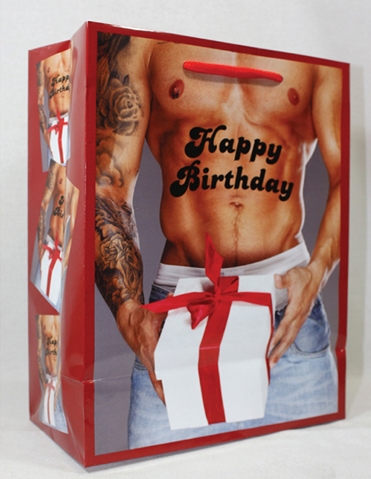 Birthday Bag - Hot Guy Wth Present default view Color: NC