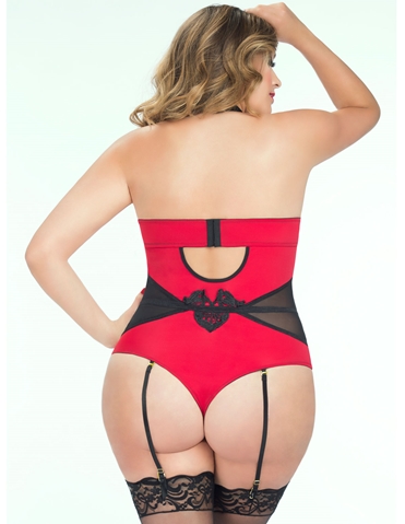 Heart Pounding Lace Front Teddy ALT2 view 