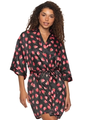 Additional  view of product MUSE SATIN KIMONO ROBE with color code FPB
