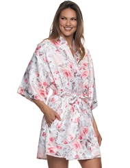 Additional  view of product MUSE SATIN KIMONO ROBE with color code GSR
