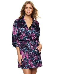Additional  view of product MUSE SATIN KIMONO ROBE with color code SJF