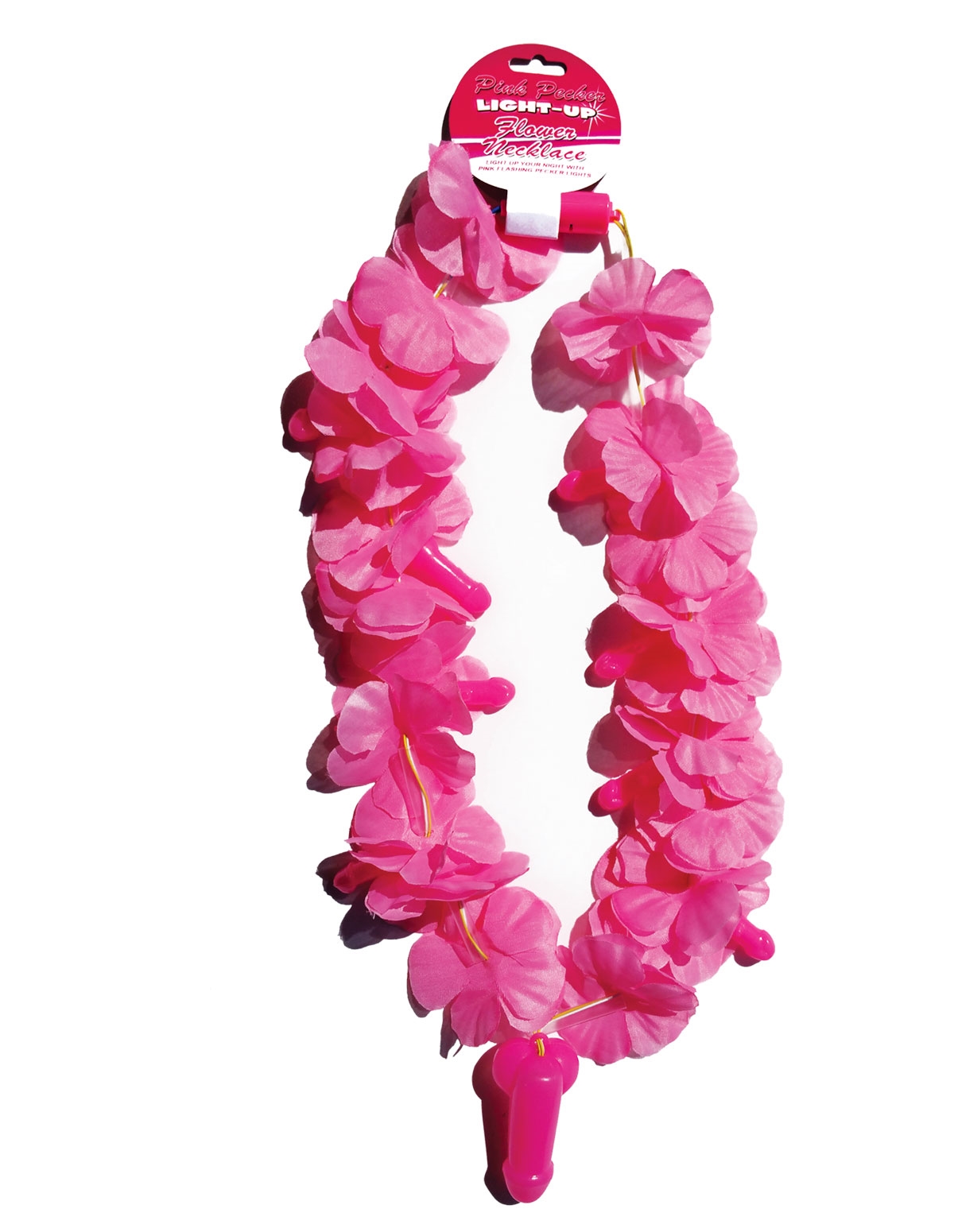 alternate image for Pink Light Up Flower Necklace