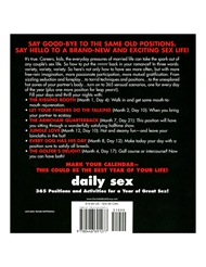 Alternate back view of DAILY SEX 365 POSITIONS & ACT BOOK