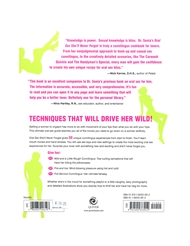Alternate back view of ORAL SEX SHE'LL NEVER FORGET BOOK