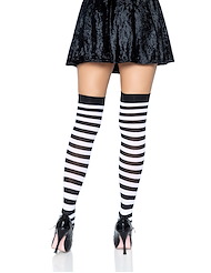 Alternate back view of STRIPE THIGH HIGH