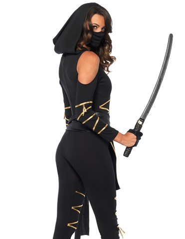 3Pc Stealth Ninja Costume ALT1 view 