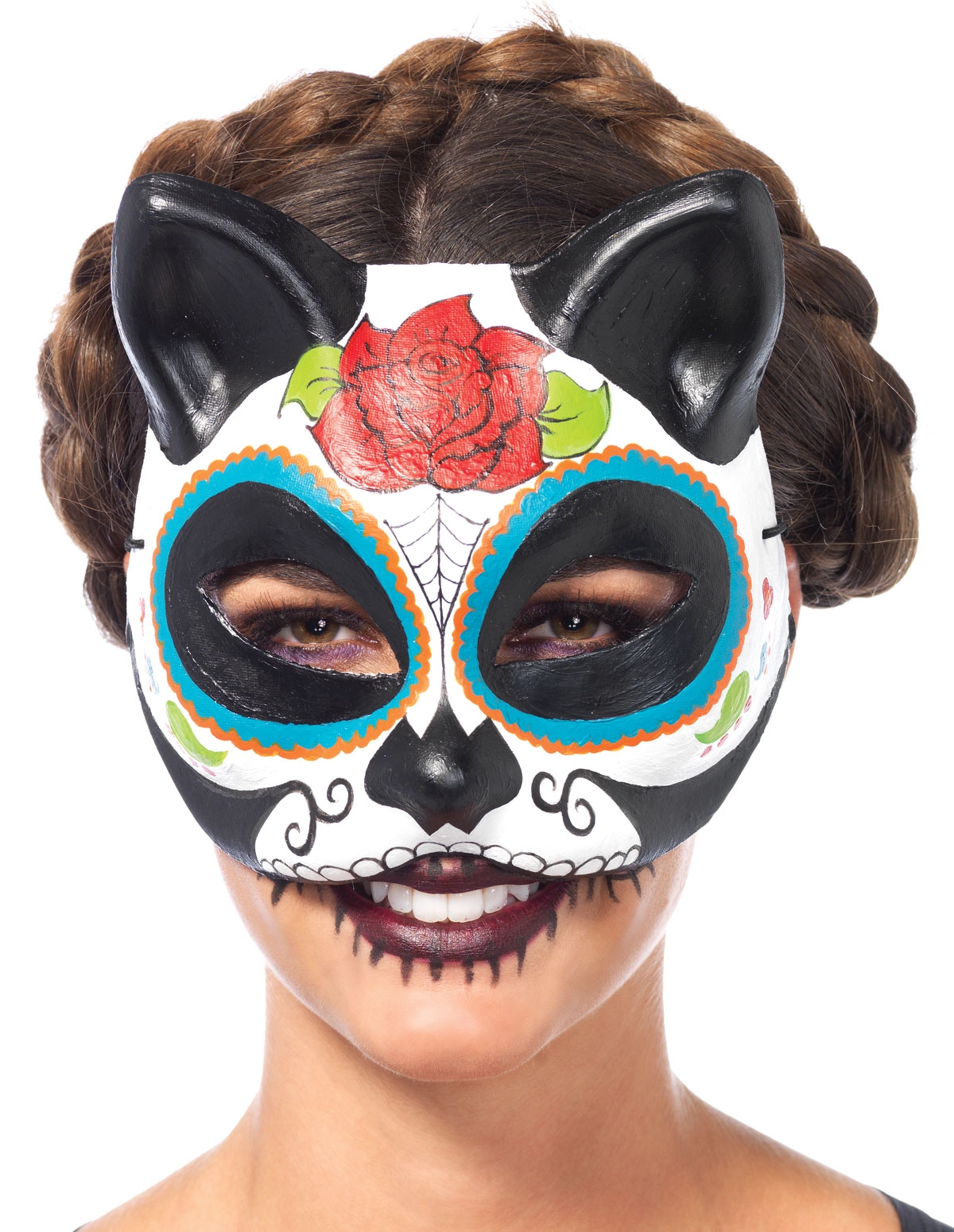 alternate image for Sugar Skull Cat Mask