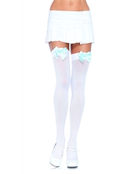 Additional  view of product OPAQUE THIGH HIGH W/BOW with color code LB
