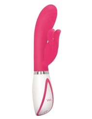 Alternate front view of DISCO BUNNY SILICONE RECHARGEABLE VIBE