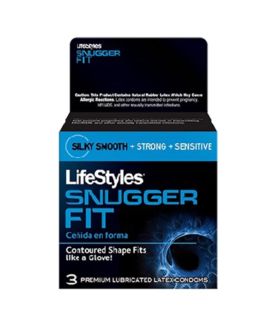 Lifestyle Snugger Fit 3 Pk Condoms default view Color: NC