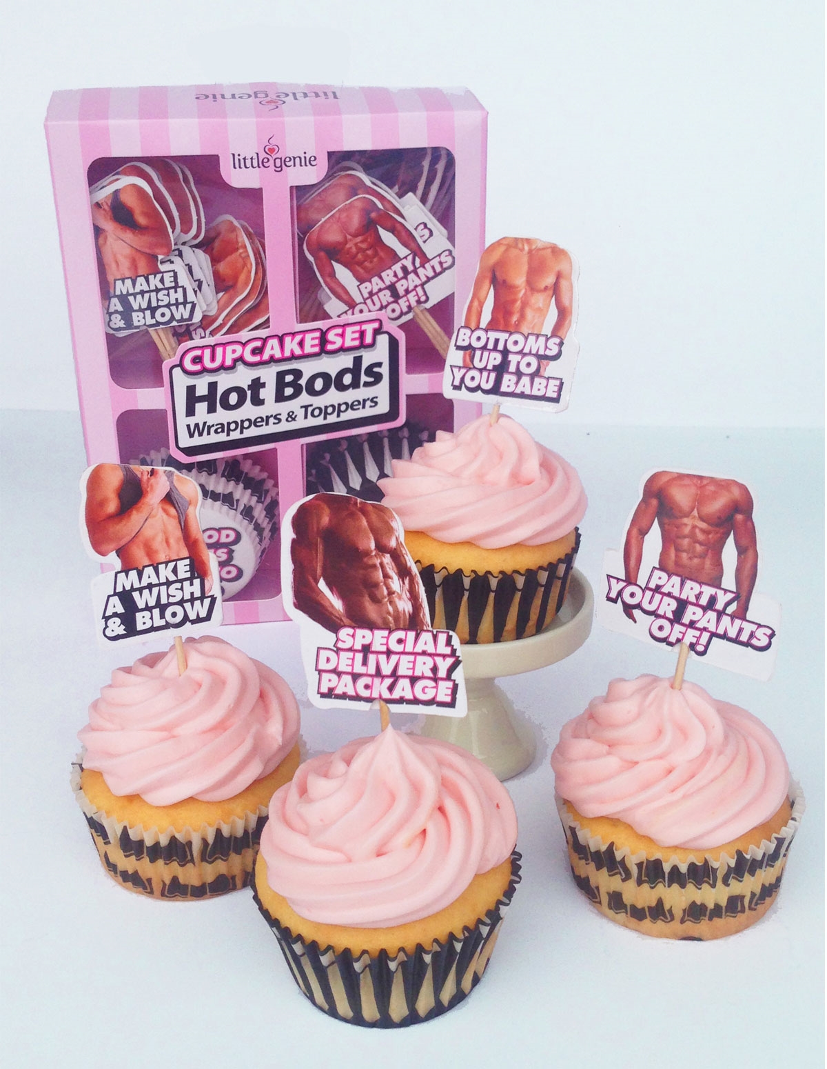 alternate image for Hot Bod Cupcake Set