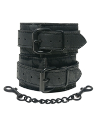 Alternate front view of SINCERELY LACE WRIST CUFFS