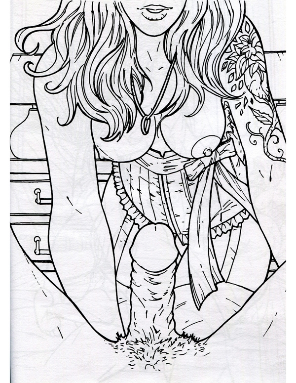Totally Naughty Coloring Book ALT2 view Color: NC