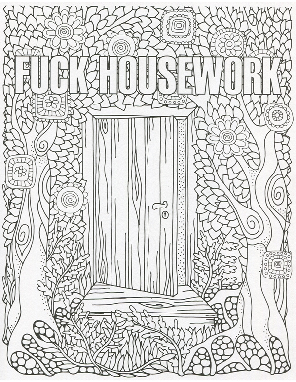 Swear Word Coloring Book ALT2 view Color: NC