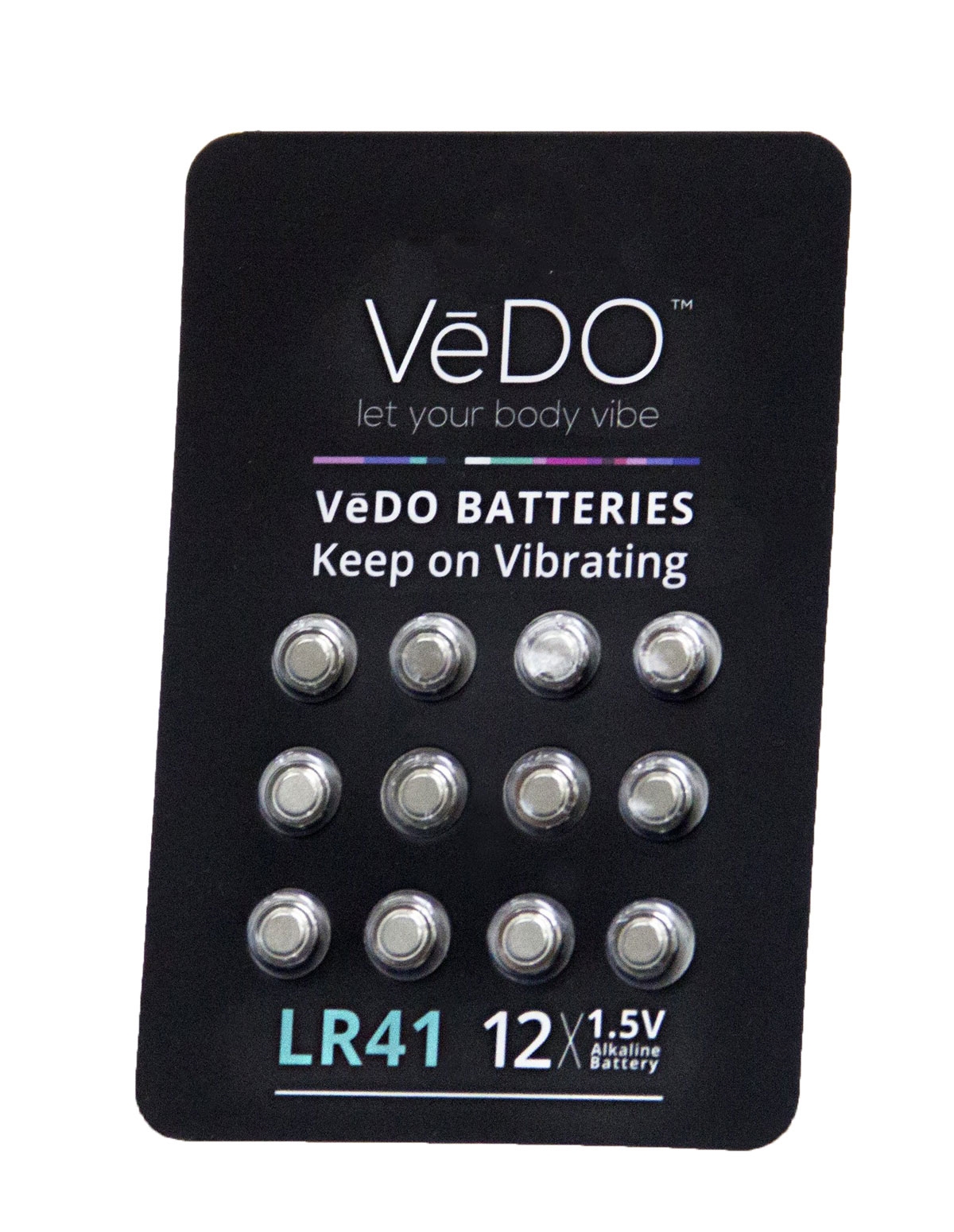 alternate image for Vedo Lr41 1.5 Volt Batteries - 12 Pack