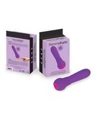 Alternate back view of FEMME FUNN RECHARGEABLE SILICONE ULTRA BULLET