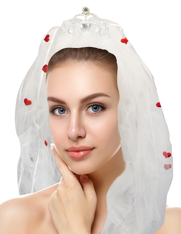 Bride To Be Heart Tiara default view Color: WH