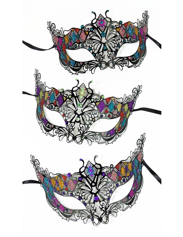 Divine Glitter Party Mask default view Color: AS
