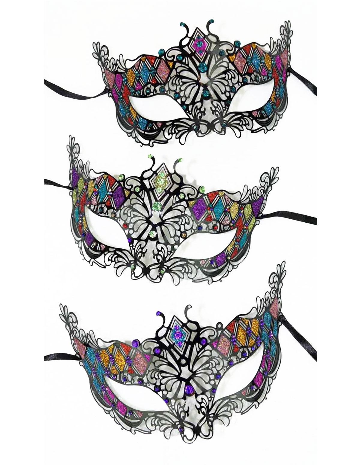 alternate image for Divine Glitter Party Mask
