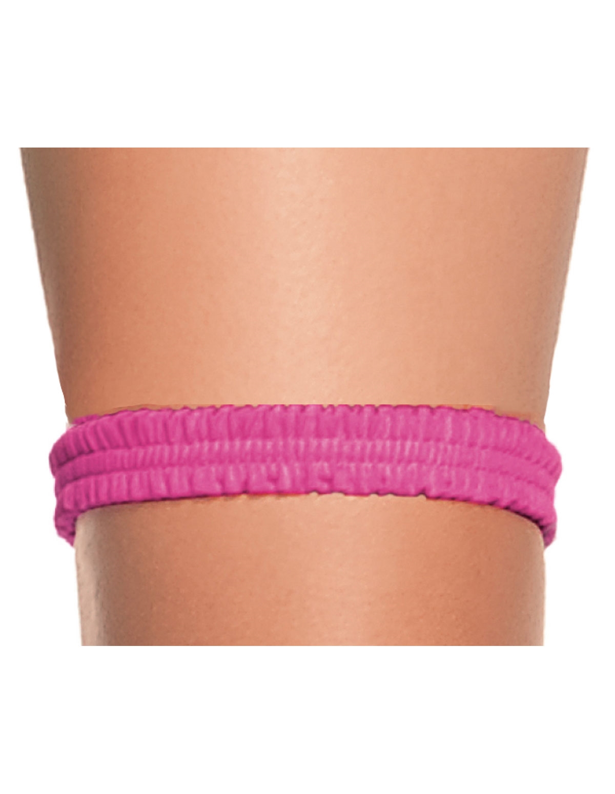 alternate image for RUCHED LEG GARTER HOT PINK