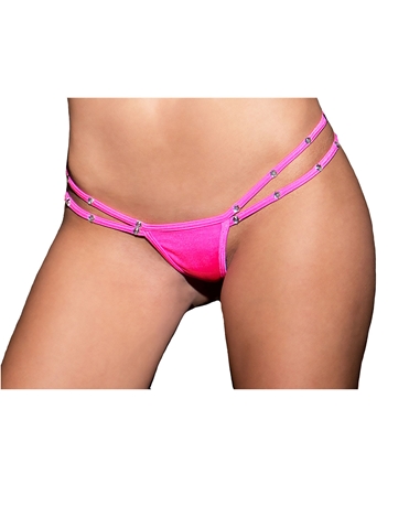 Strappy Jeweled Thong default view Color: NP