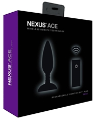 Alternate back view of NEXUS ACE REMOTE CONTROL BUTT PLUG SMALL