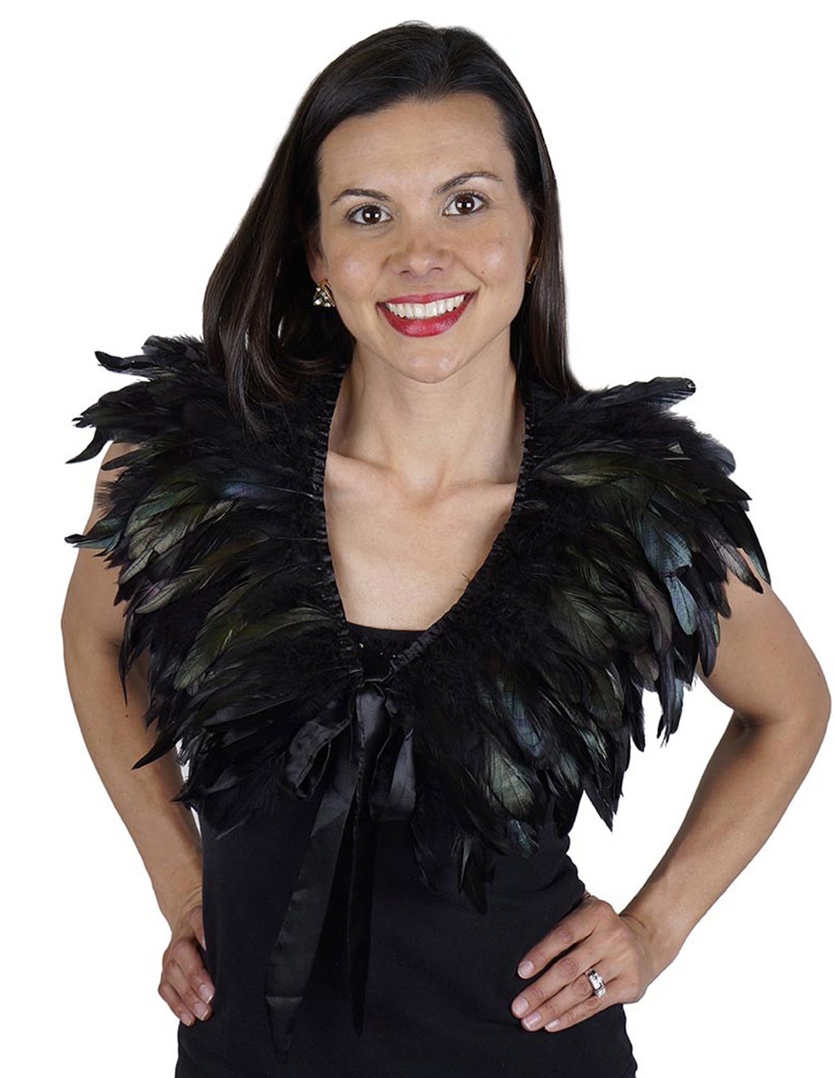 alternate image for Rooster Coque Feather Cape