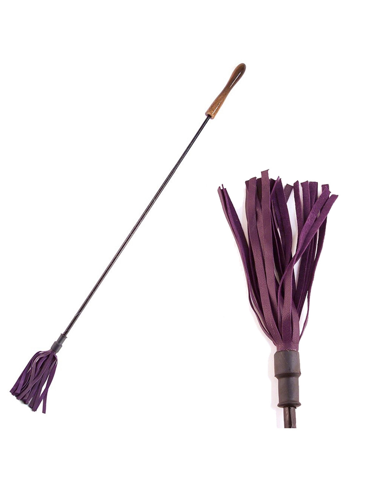 alternate image for Rouge Riding Crop With Wooden Handle