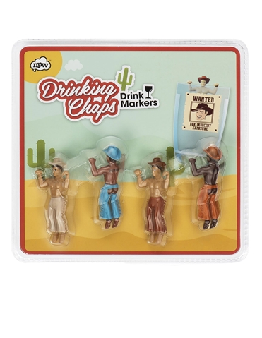 Drinking Chaps Wine Glass Markers default view Color: NC