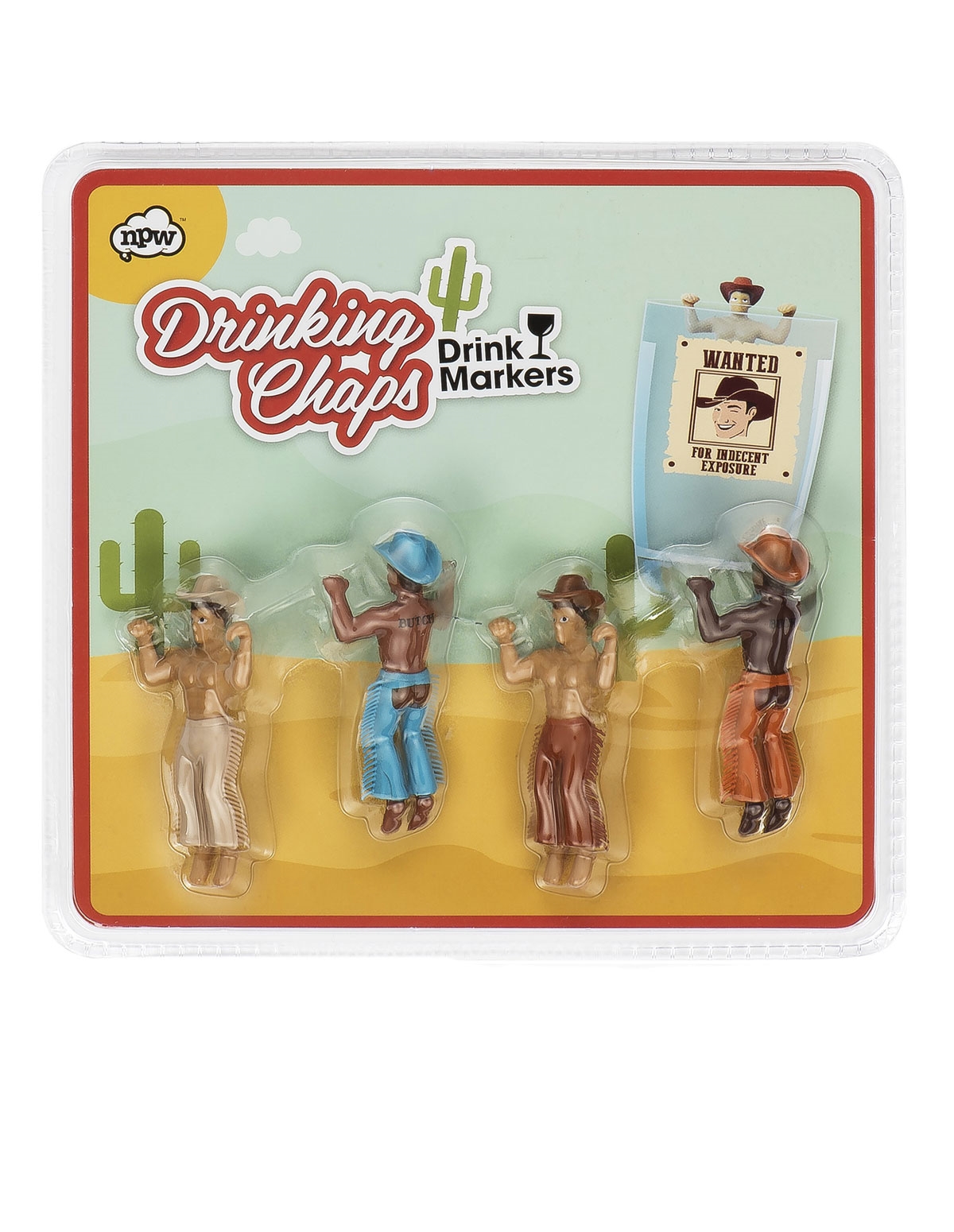 alternate image for Drinking Chaps Wine Glass Markers