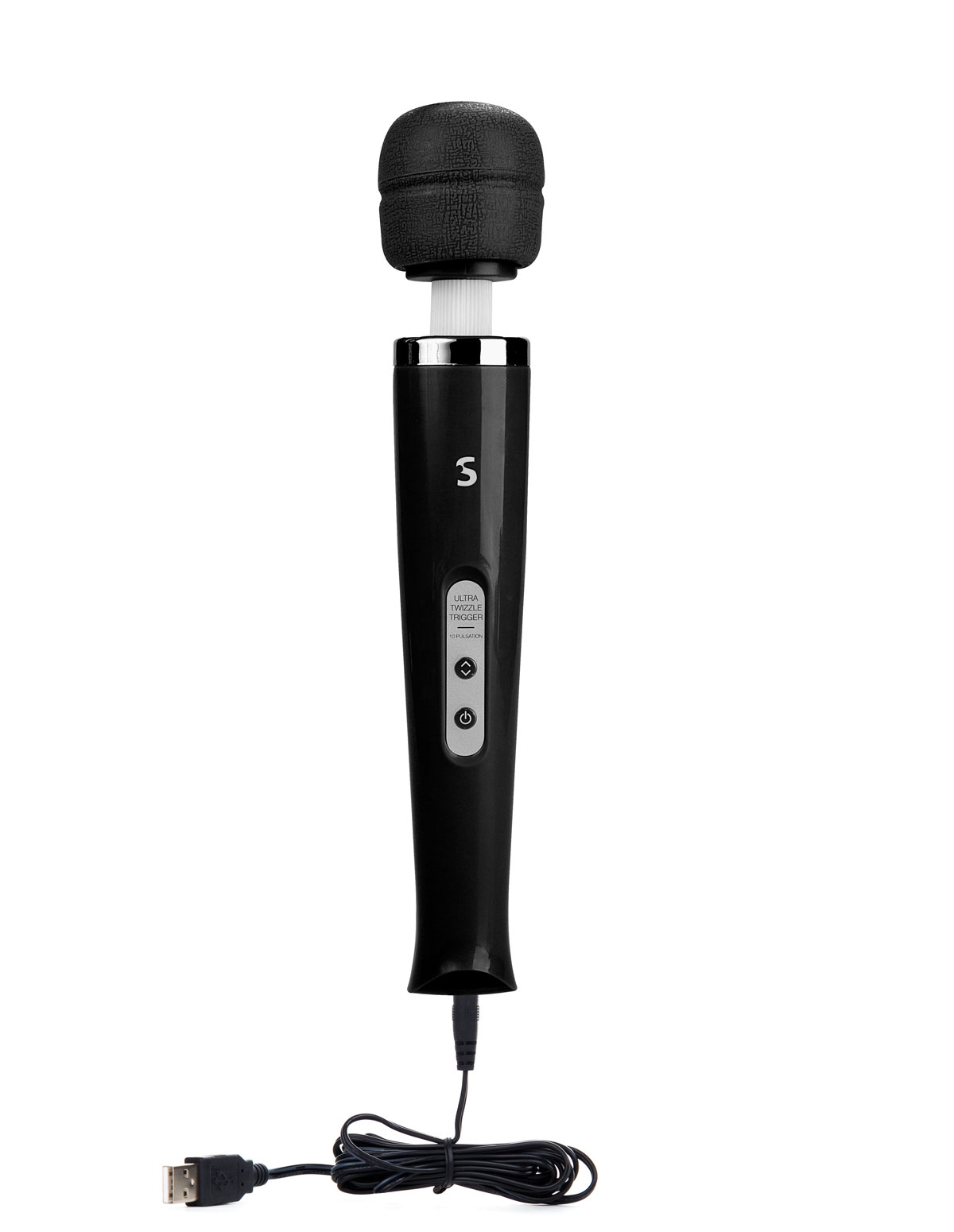 alternate image for ULTRA TWIZZLE TRIGGER RECHARGEABLE WAND BLACK