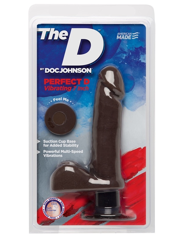 The Perfect D Seven Inch Vibrator Brown ALT view 