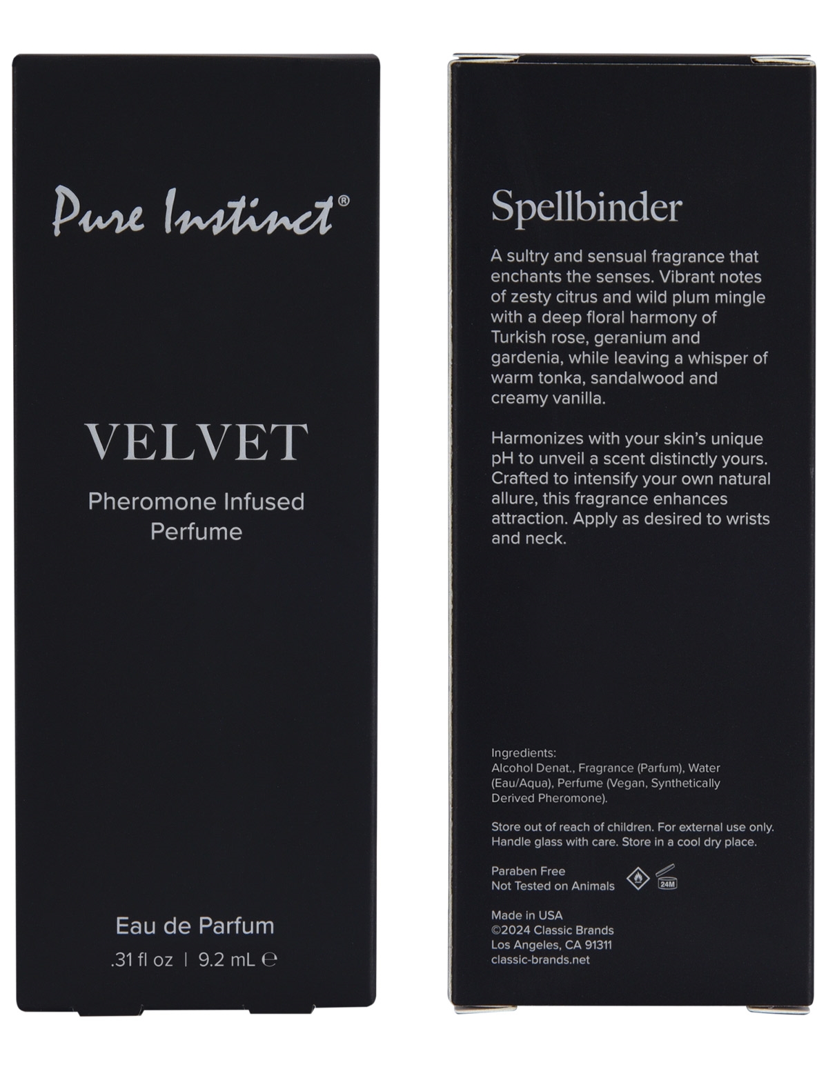 Pure Instinct Pheromone Spray - Velvet - PIN2502-00-03039 ...