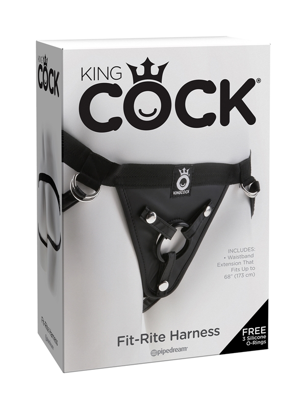 King Cock Fit Rite Harness ALT4 view Color: BK