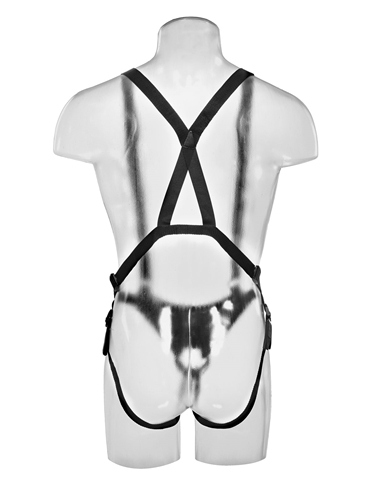 KING COCK 12-INCH HOLLOW STRAP-ON SUSPENDER BLACK ALT3 view 