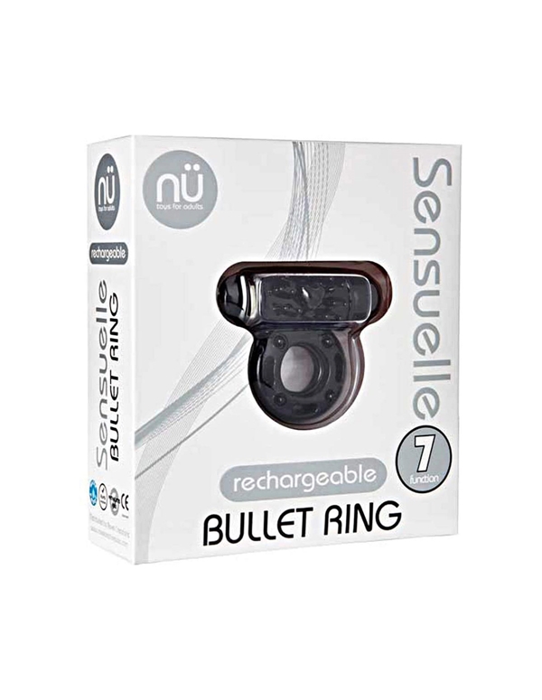 Sensuelle Rechargeable Bullet C-Ring ALT1 view Color: BK