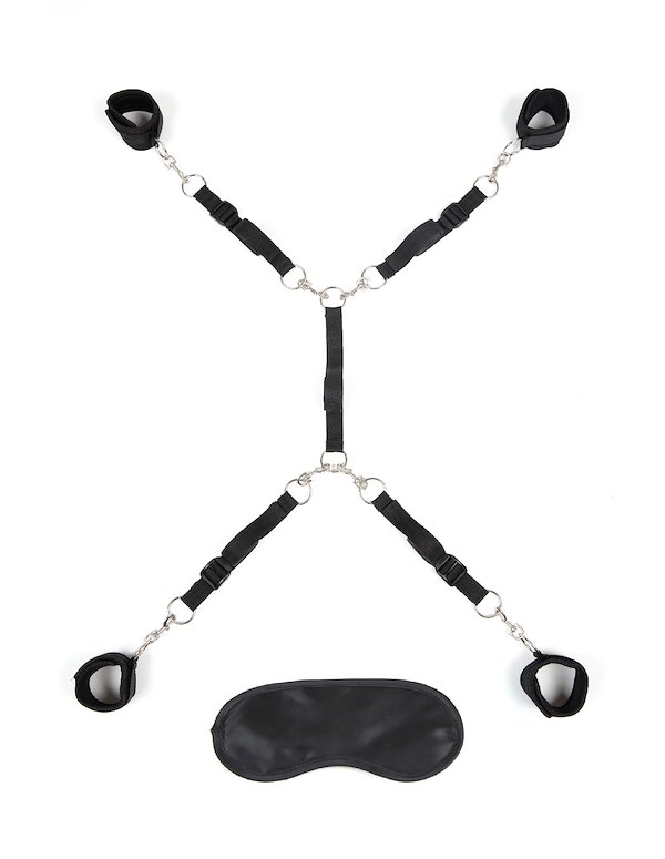 LUX FETISH UNDER THE BED SPREADER ALT1 view Color: BK