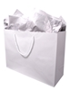 Additional WHITE view of product VOGUE XL GIFT BAGS with color code WH