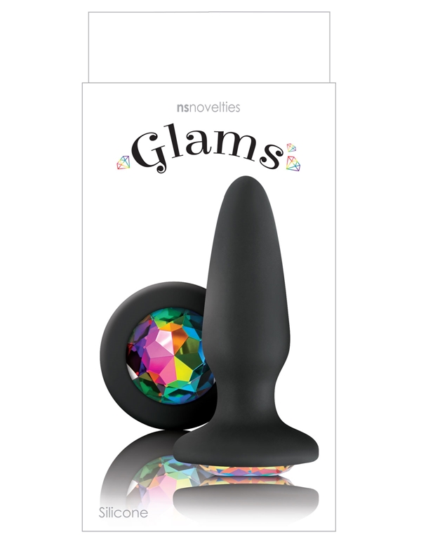 Glams Rainbow Gem Butt Plug ALT view Color: RW