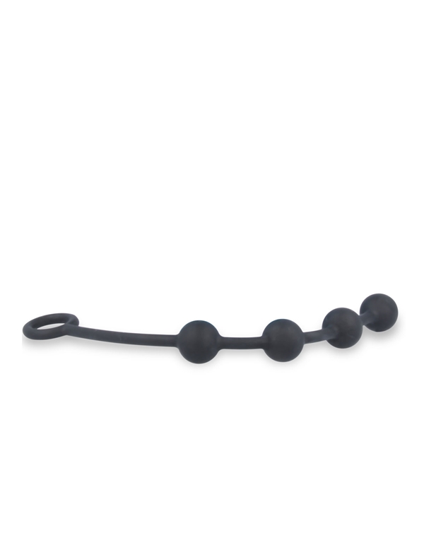 Excite Silicone Anal Beads default view Color: BK