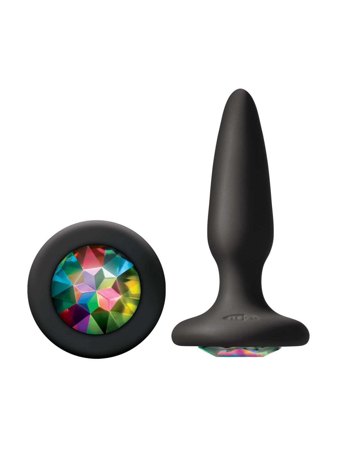 alternate image for Glams Rainbow Gem Mini Butt Plug