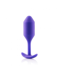 Alternate back view of B-VIBE SNUG PLUG 2 WEIGHTED SILICONE BUTT PLUG