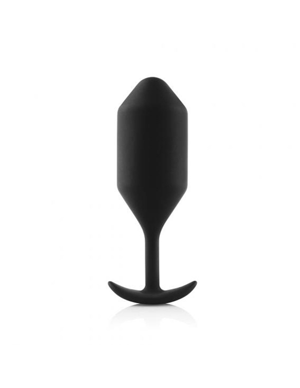 Snug Plug 4 Weighted Silicone Butt Plug default view Color: BK