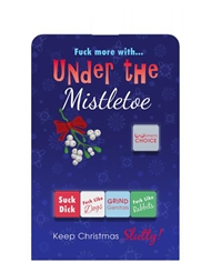 Front view of UNDER THE MISTLETOE DICE GAME