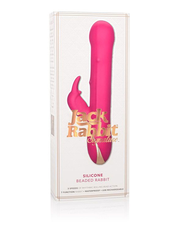 JACK RABBIT SILICONE BEADED RABBIT ALT5 view Color: PK