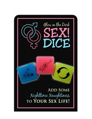 Additional  view of product GLOW IN THE DARK SEX DICE with color code AS